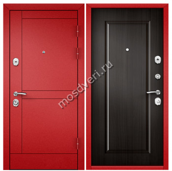 Красная входная дверь в квартиру KVD-26 - купить от производителя Мосдвери Красная входная дверь в квартиру KVD-26
